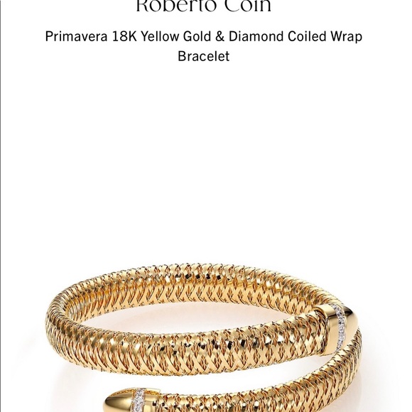 Roberto Coin Primavera 18k gold/diamond bracelet - Picture 2 of 14